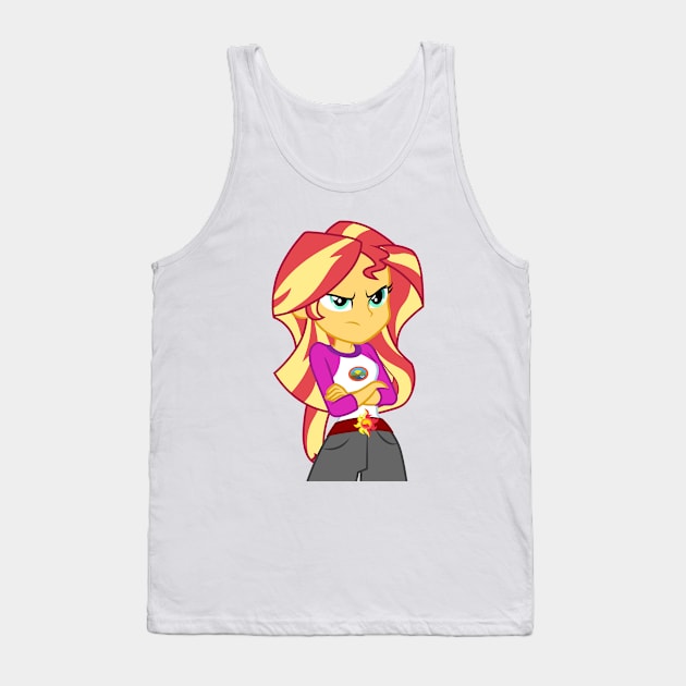 Sunset Shimmer is suspicious Tank Top by CloudyGlow